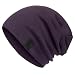 Evony Warm Slouchy Beanie Hat - Deliciously Soft Daily Beanie In Fine Knit (Eggplant)