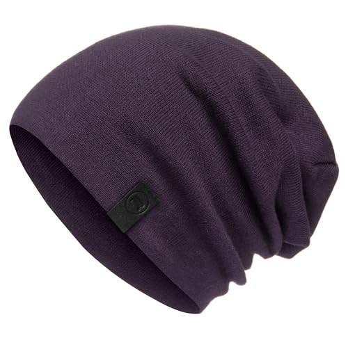 Warm Slouchy Beanie Hat - Deliciously Soft Daily Beanie in Fine Knit