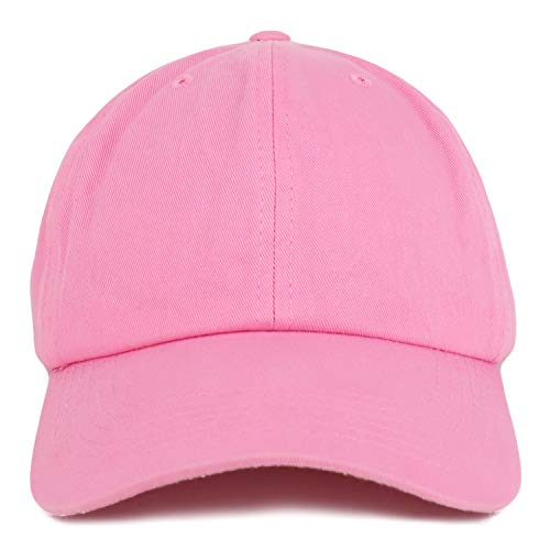 Image of Trendy Apparel Shop Oversize XXL Plain Unstructured Soft Crown Cotton Dad Hat