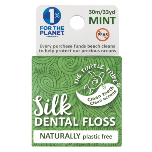 The Turtle Tribe® Natural Dental Floss, 33 Yards, 100% Pure