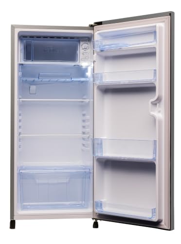 Image of Lloyd 185 L Direct Cool Single Door 3 Star Refrigerator with Fast Ice Making, Big Bottle Storage (Inox Graphite, GLDS203AIGCF)