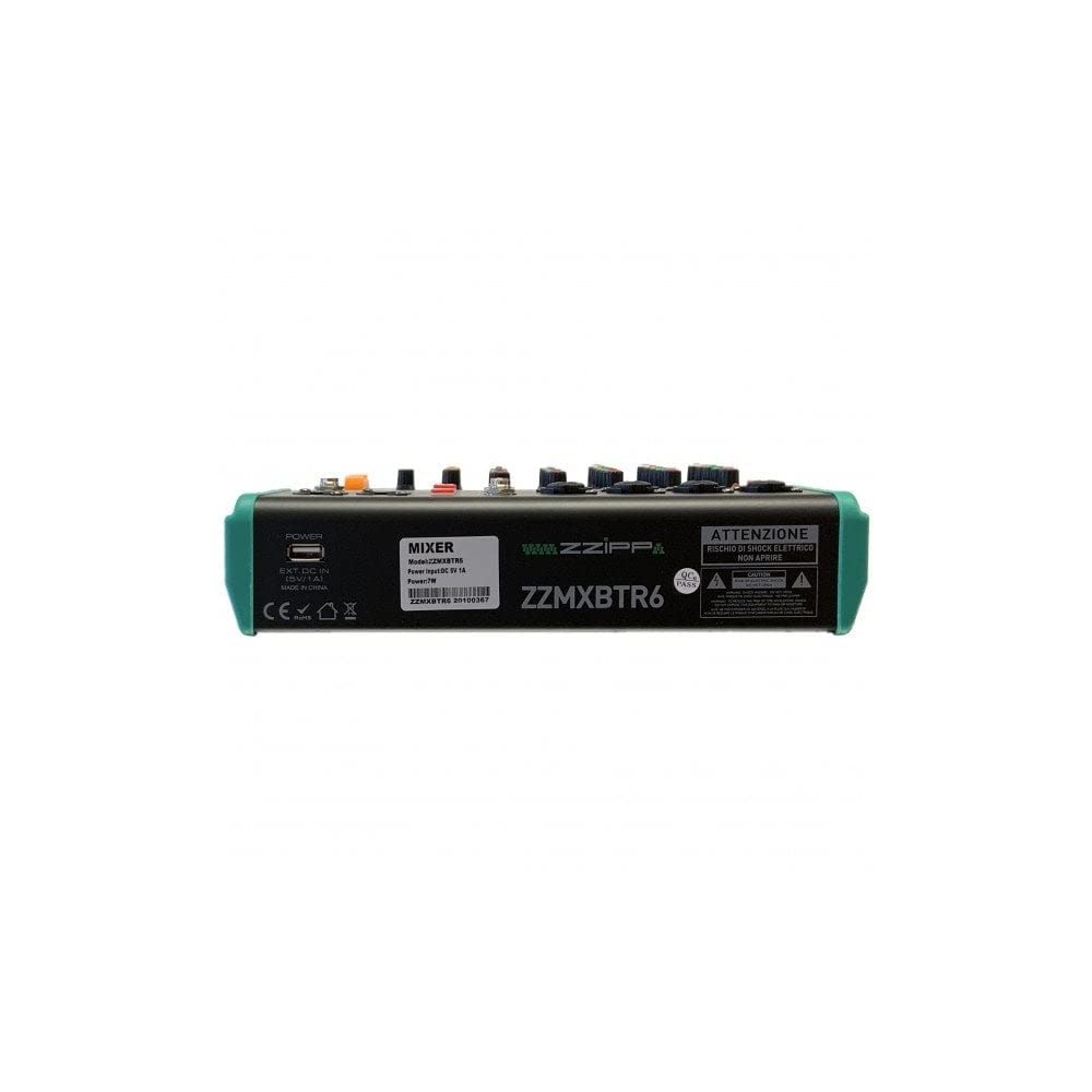 ZZMXBTR6 Mixer Audio Passivo con Bluetooth MP3 e Effetti