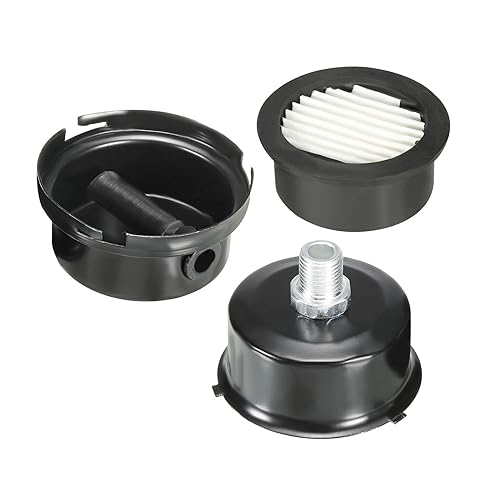 PATIKIL G1/4 Air Compressor Silencers Filter, 3 Pack Noise Reduction Intake Muffler for Generators Blowers, Exhaust Ports, Black, White - Image 4