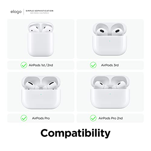 Elago Ear Hooks Designed For Airpods Pro 2, Airpods Pro, Designed For Airpods 3 & 2 & 1, Earbuds Accessories, Anti-Slip, Ergonomic Design, Comfortable Fit (White) [Us Patent Registered] #TOP2