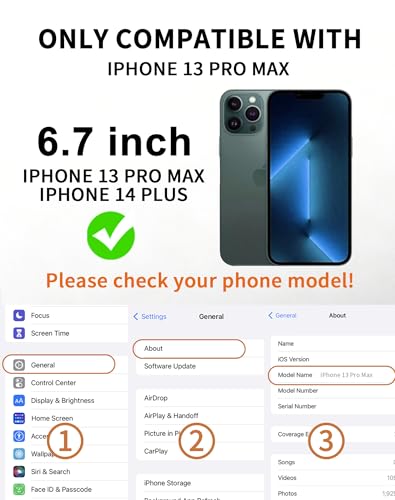 Image of 2 Pack 360 Degree for iPhone 14 Plus /13 Pro Max Privacy Screen Protector, 4-Way Private Anti-Spy Tempered Glass Film with Auto Alignment Dust Free Bubble Free, Anti-Scratch, 9H Hardness, Easy Install