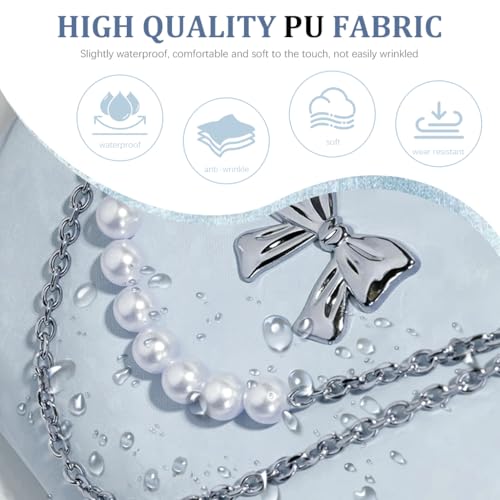 Image of PALAY Tote Bag for Women PU Hobo Bag Chic Bow Charm Chain Shoulder Bag Convertible Shoulder Bag Backpack Fashion Casual Hobo Bag