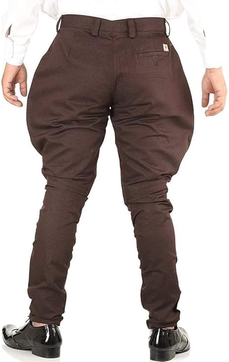 Traditional Classic Jodhpuri Breeches for Men – Baloon Pants Trousers from The Fashion Wear Collection (US, Numeric, 30, Regular, Regular, Burgundy)