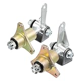 uxcell Wheel Hub Bearing Flange for 6' Tires 17mm 3 Stud Front Wheel Hubs Flange for ATV