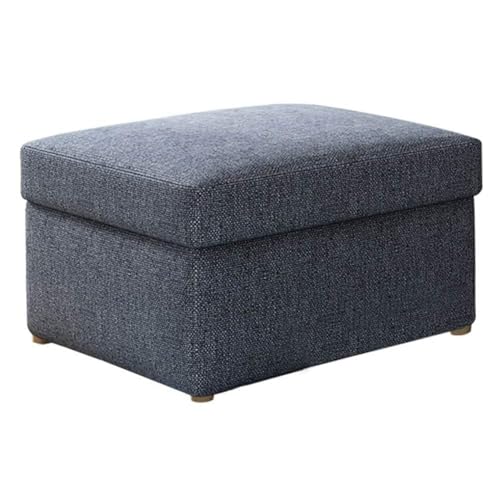 Otomana de almacenamiento de tela, taburete multifuncional para sofá, reposapiés o baúl de juguetes, decoración versátil del hogar para sala de estar, dormitorio o balcón