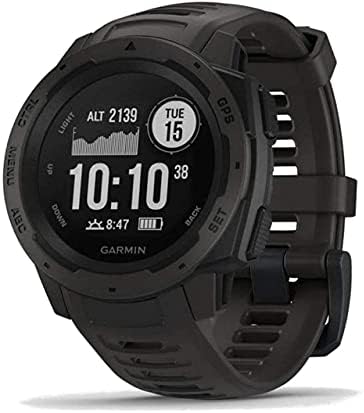 Garmin Instinct Tactical - robuste GPS-Smartwatch mit taktischen Funktionen. US-Militärstandard und wasserdicht bis 10 ATM. Mit Sport-/Fitnessfunktionen, Kompass und bis zu 14 Tagen Akkulaufzeit.