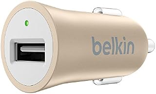 Belkin F8M730btGRY Premium MIXIT Fast 2.4 A USB Car Charger for Apple iPhone XS Max/XS/ XR/ X/8 Plus/8 /7 Plus/7 and Apple iPad Air, iPad 2, iPad Mini with Connected Equipment Warranty, Grey