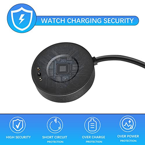 RUKUHOT Magnetic Fast Charger Cable Compatible for Withings ScanWatch/Scanwatch Horizon, Charger Base with 3.3 Feet USB Charging Cord fit for Withings ScanWatch/Scanwatch Horizon - Thumbnail 3