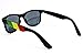 Dweebzilla Rasta Stripes Square Sunglasses Jamaican Colors, Black, Green, Yellow, Red, One Size Fits Most