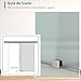 HOMCOM Puerta Corredera 205x90cm Puertas Correderas Satinada Deslizantes Cristal sin Obra