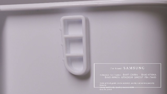 Upgraded DA97-12650A, DA63-06963A, DA63-07104A Door Shelf Basket Bin (Right Side) Compatible with Samsung RF260/RF261/RF263beaesr Refrigerators, Part number: AP5620330, 2692337 with 6 Fridge Magnets