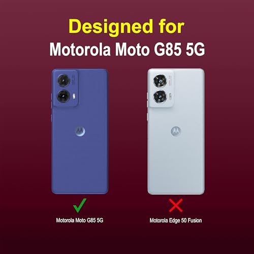 Image of amazon basics Back Case Cover for Motorola Moto G85 5G | Compatible for Motorola Moto G85 5G Back Case Cover | Liquid Silicon Magic with Camera Protection | Plum