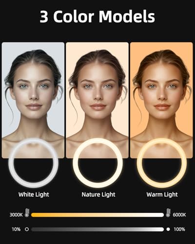 Ring Light 12" avec trépied extensible TODI et support téléphone