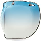 Bell 3-Snap Bubble Deluxe Shield Visor Street Motorcycle Helmet Accessories - Ice Blue/One Size