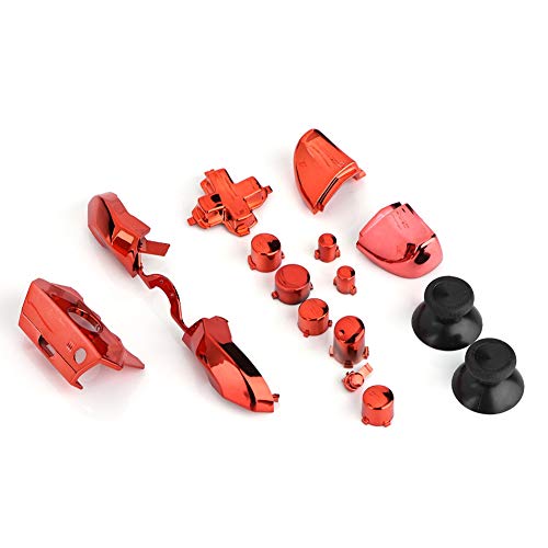Image of Controller Mods, Thumbsticks ABXY Buttons Replacement Parts for One One S X Controller(Red)
