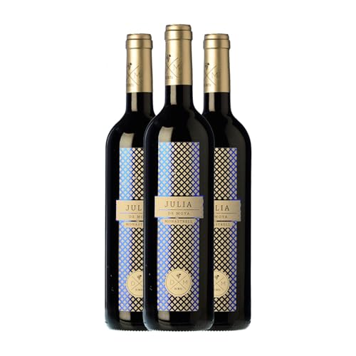 Bodega de Moya Julia Monastrell Utiel-Requena Crianza 75 cl Vino tinto (Caja de 3 Botellas de 75 cl)