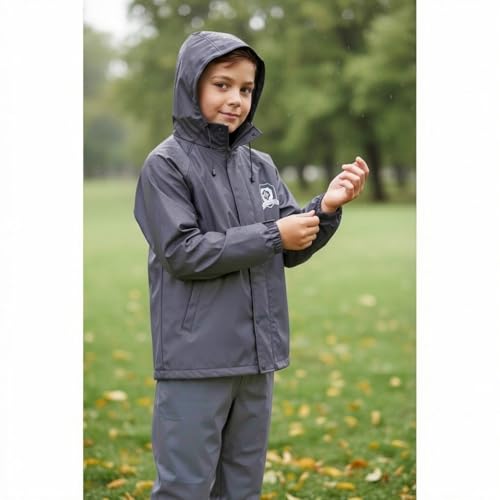 Image of Trustous Boys PVC Double Layer Waterproof Raincoat Kids Boys Waterproof PVC Double Layer Raincoat|Boys Transparent PVC Double Layer Rainwear|Boys Heavy Duty PVC Double Layer Raincoat