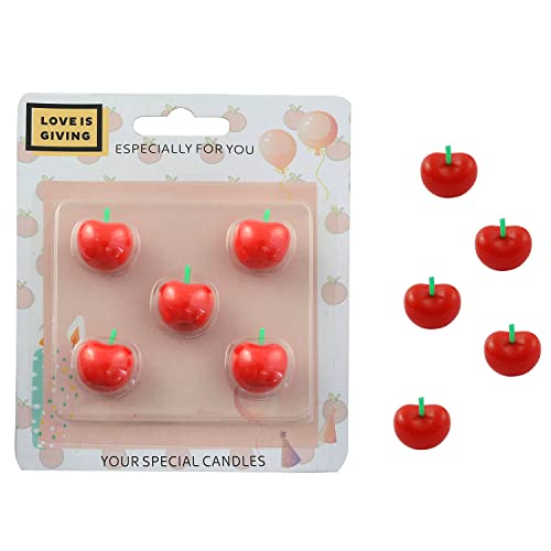 Xgng 2Box 10Pcs Sweet Fruit Aroma Soy Wax Decorative Candle Cherries Shaped Scented Candle For Birthday Gift Table Photo #TOP5