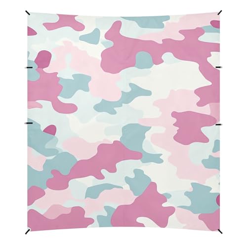 Powder Blue Beach Tent UPF50+ Lightweight Portable Sun Shelter with Sturdy Poles, Sandbags and Shovel for Camping, Picnics, Backyard