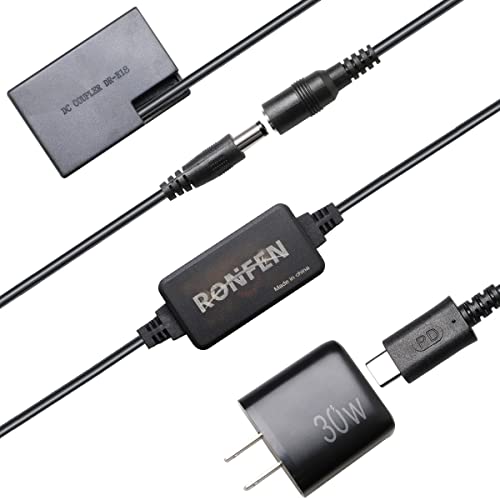 Image of DR-E18 DC Coupler LP-E17 Dummy Battery USB-C Cable PD Adapter ACK-E18 AC Power Adapter for Canon EOS Rebel SL3 SL2 T8i T7i T6i T6s 77D RP 850D 800D 760D 750D 200D Fully Decoded