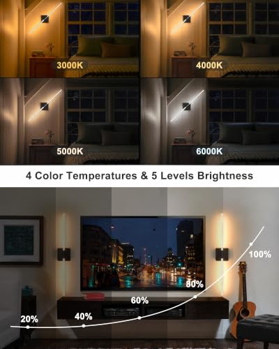Image of iThird Wall Sconces Set of 2, Rechargeable Wireless Sconce(Bubble Crystal) | Battery Operated Wall Lights With Touch Remote, 4CCT Dimmable Wall Lamp For Bedroom, Living Room, Hallway. 31.7inch