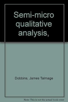 Hardcover Semi-micro qualitative analysis, Book