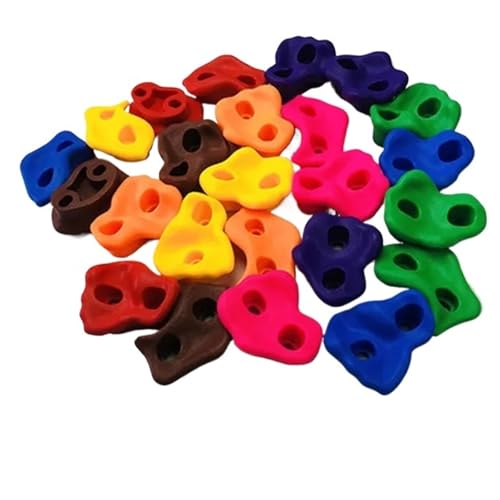 ZYAGH Prese per Arrampicata Parete da Arrampicata Prese Giochi Parete da Arrampicata Pietre Giocattoli Parco Giochi Set da Gioco all'aperto per Arrampicata(Colorful 10pcs No Screw)