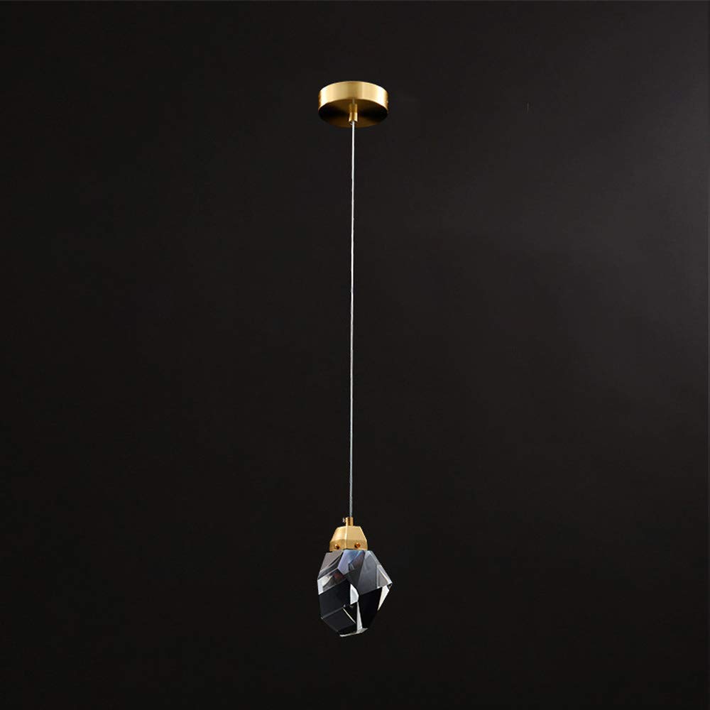 MMRTDJDR Kit de lámpara Colgante de Cristal Luces de Techo Colgantes LED Luces Colgantes de Techo posmodernas nórdicas Lámparas Colgantes Creativas Luz de suspensión Ajustable en Altura Accesorio de