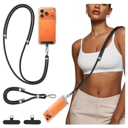 TNSNK 2 Pack Phone Lanyards with Metal Connector & 0.02" Tether Tab