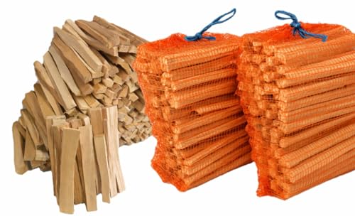 Anzündholz aus Hartholz 14 Kg Buche Esche Eiche 2 mal 7 Kg zum Anzünden Grillen und Smoken