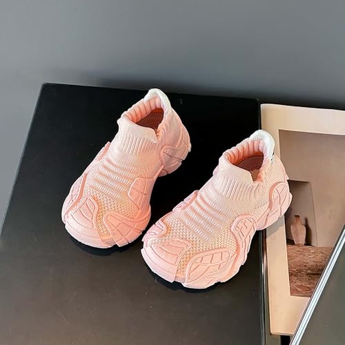 Children's Breathable Mesh Sneakers Boys Girls Thick Bottom Comfortable Casual Shoes Non-Slip Lightweight Running Shoes Street Mesh Casual Walking Shoes2