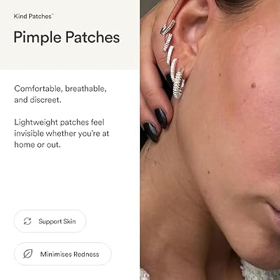 Kind Patches Pimple Patches - Hydrocolloid Pimple Patches for Face - Acne Dots for Day and Night Protection - Waterproof and Breathable - 36 Count
