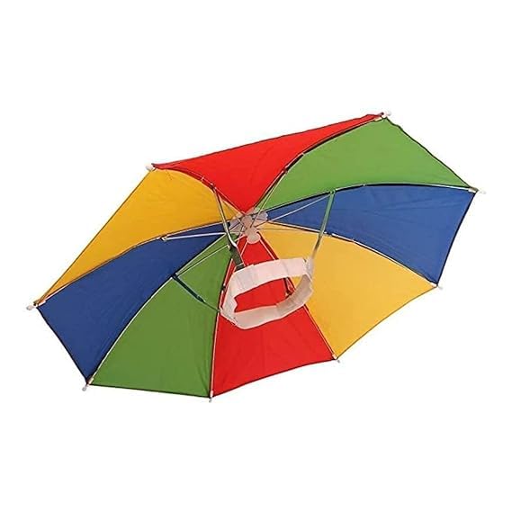 bhumi Hat Umbrella for kids Girls Hands Free Hat Umbrella for Women & Men School Going Boys Hat Cap Umbrella Protect from Sun & Rain-image-7