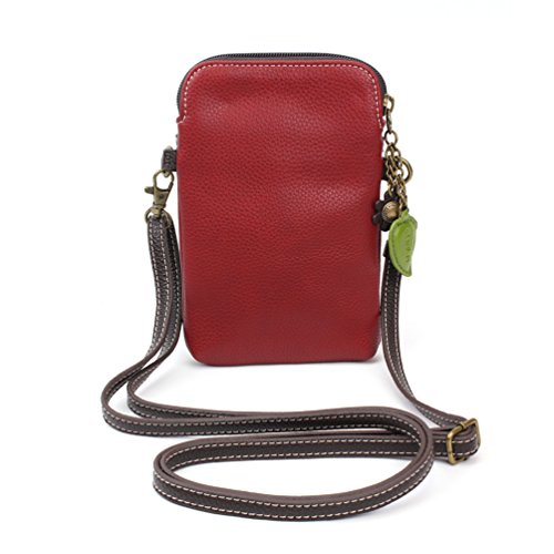 Image of CHALA Garden Animal Collection Cell Phone Crossbody Purse-Women PU Leather /Canvas Multicolor Handbag with Adjustable Strap