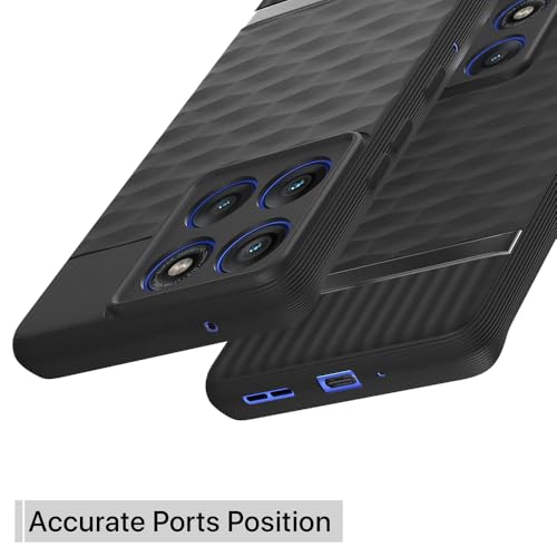 Image of Shockproof Case for Motorola Moto Edge 60 Pro 5G | Full Camera Protection | TPU Flexible Back Cover for Motorola Moto Edge 60 Pro 5G (Matte Black)