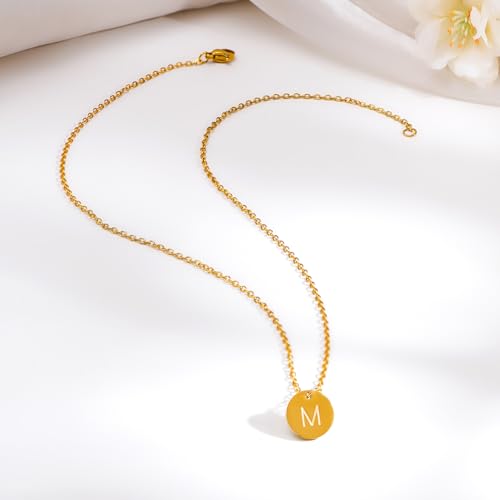 Image of Rubans Demi Fine Stainless Steel Alphabet Pendant CZ Gift for Women & Girls