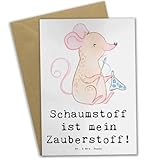 Mr. & Mrs. Panda Grußkarte Zauber der Polsterin - Geschenk, Schaumstoffexpertin, Polsterwerkstatt, Berufsgestaltung, Handwerksliebe, Berufsalltag, Handwerkskunst, Nachhaltigkeit, Geschenkideen