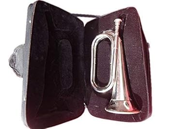 Sai Musical Brass TB-0023 bigul Silver Color - A Cornet bugul