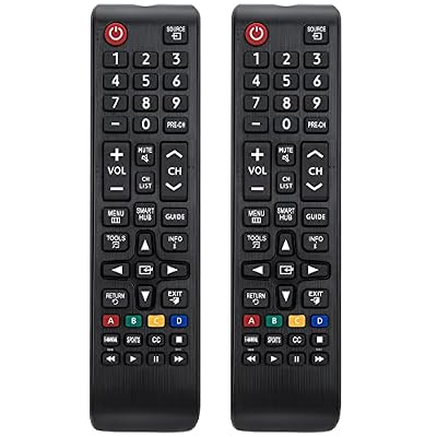 (Pack of 2) Universal for Samsung TV Remote, Replacement for Samsung Smart TV - LED LCD HDTV QLED SUHD UHD 4K 3D TV