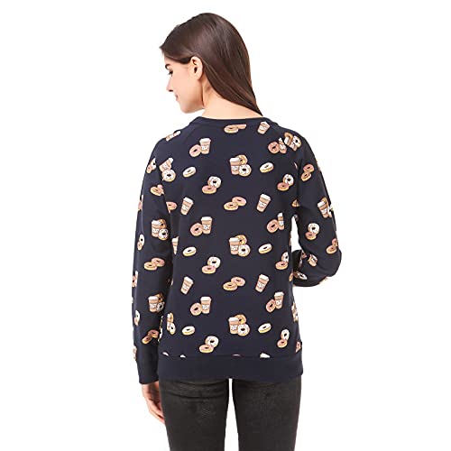 Image of Stories.Label Women Sweatshirt Full Sleeve | 100% Cotton Printed Winter Wear for Women | Casual Round Ribbed Neck Pullover Graphic Sweatshirt Tops | Regular & Plus Size (S-5XL)