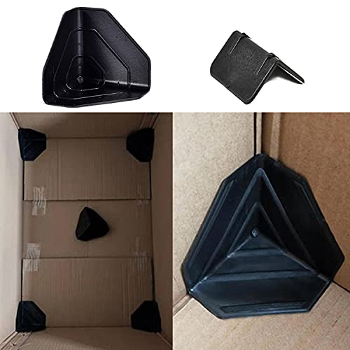 Uoyu 100 Pcs Carton Packing Corner Guard Frame Corner Protectors Black Corner Protector V Shaped Edge Guards For Carton Boxes, Furniture And Other Products Packaging #TOP4