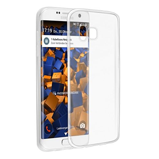 mumbi Fodral kompatibelt med Samsung Galaxy S7 Edge mobiltelefonfodral tunt, transparent