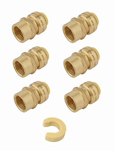 (Pack of 6) EFIELD Push Fit 1/2