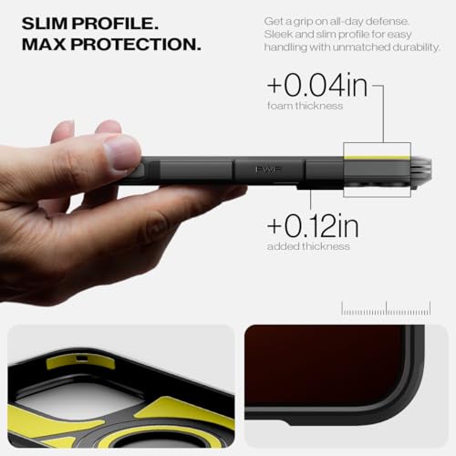 Spigen for iPhone 16 Pro Max Case, Tough Armor (Ai) MagFit [Compatible with Magsafe] [Kickstand] [Military-Grade Protection] - Black