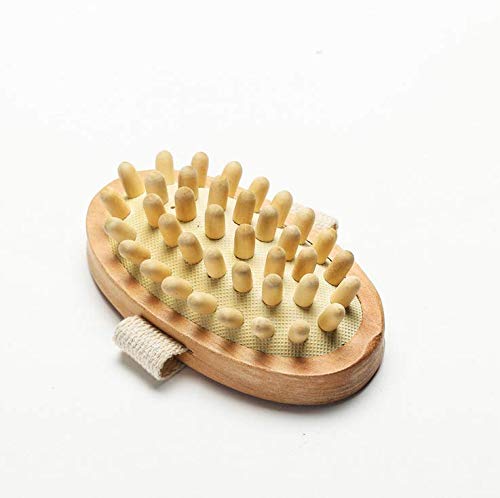 Bois Naturel Anti Cellulite Masseur Corps Minceur Circulation Brosse Musculaire Relax Palme, Sauna Spa Massage Cover