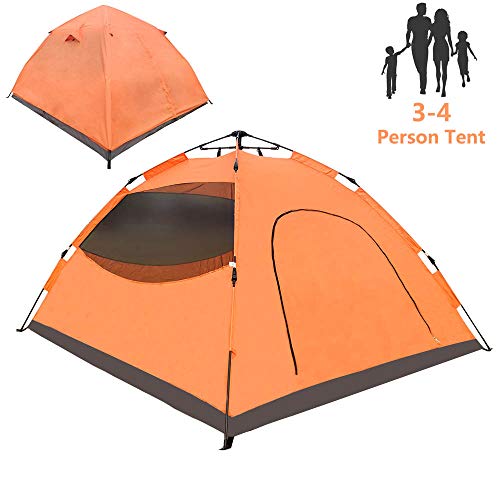 LETHMIK Backpacking Tent, Instant Automatic pop up Tent, 2-4 Person, Waterproof Lightweight Double